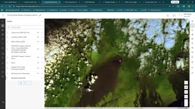 Performing Raster Analysis using ArcGIS Living Atlas Imagery Layers in ...