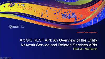 ArcGIS REST API: An Overview of the Utility Network Service and Related ...