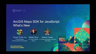 ArcGIS Maps SDK for JavaScript: What’s New - Esri Videos: GIS, Events ...