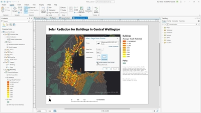 Add printer margins to a layout in ArcGIS Pro - Esri Videos: GIS ...