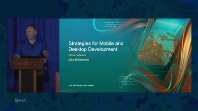 Strategies for Mobile and Desktop Development - Esri Videos: GIS ...