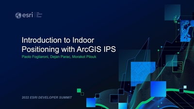 Introduction to Indoor Positioning with ArcGIS IPS - Esri Videos: GIS ...