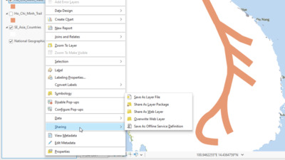 How To: Enable export and sharing for data added from ArcGIS Online in ...