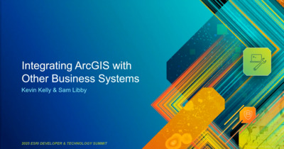 Integrating ArcGIS with Other Business Systems - Esri Videos: GIS ...