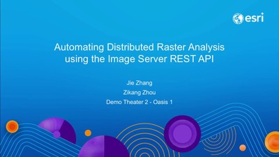 Automating Distributed Raster Analysis using the Image Server REST API ...