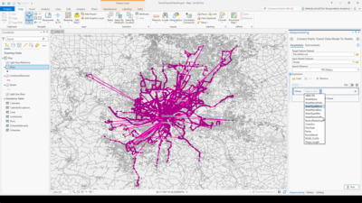 Public Transit Analysis - Video 9: Creating a Network Dataset with ...