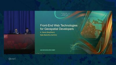 Front-End Web Technologies for Geospatial Developers - Esri Videos: GIS ...
