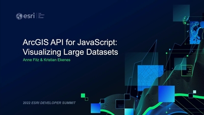 Visualizing Large Datasets - ArcGIS API for JavaScript - Esri Videos ...