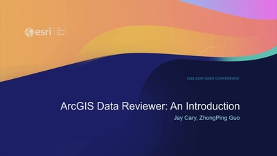 ArcGIS Data Reviewer: An Introduction - Esri Videos: GIS, Events ...
