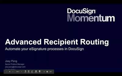DocuSign Demo - Conditional Routing - GMT20190712 - OSU MediaSpace