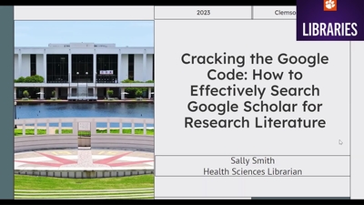 Cracking the Google Code: How to Effectively Search Google Scholar for ...