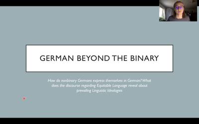 German: Beyond the Binary - UNH Media