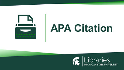 APA Citation (7th Edition) - MSU MediaSpace